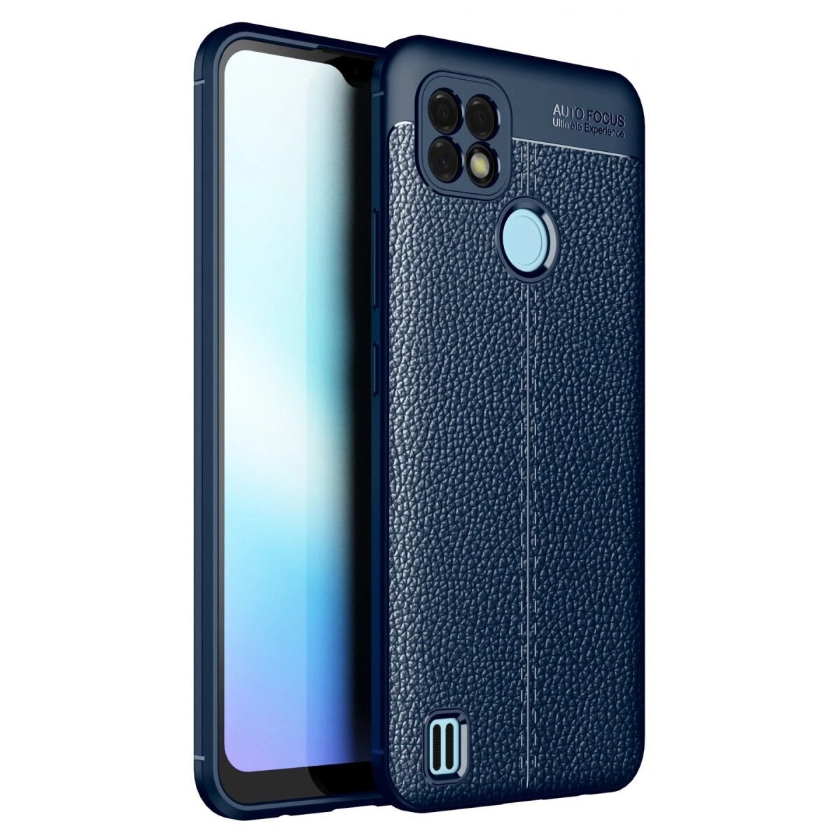 Realme C21 Kılıf Auto Focus Kapak - Lacivert