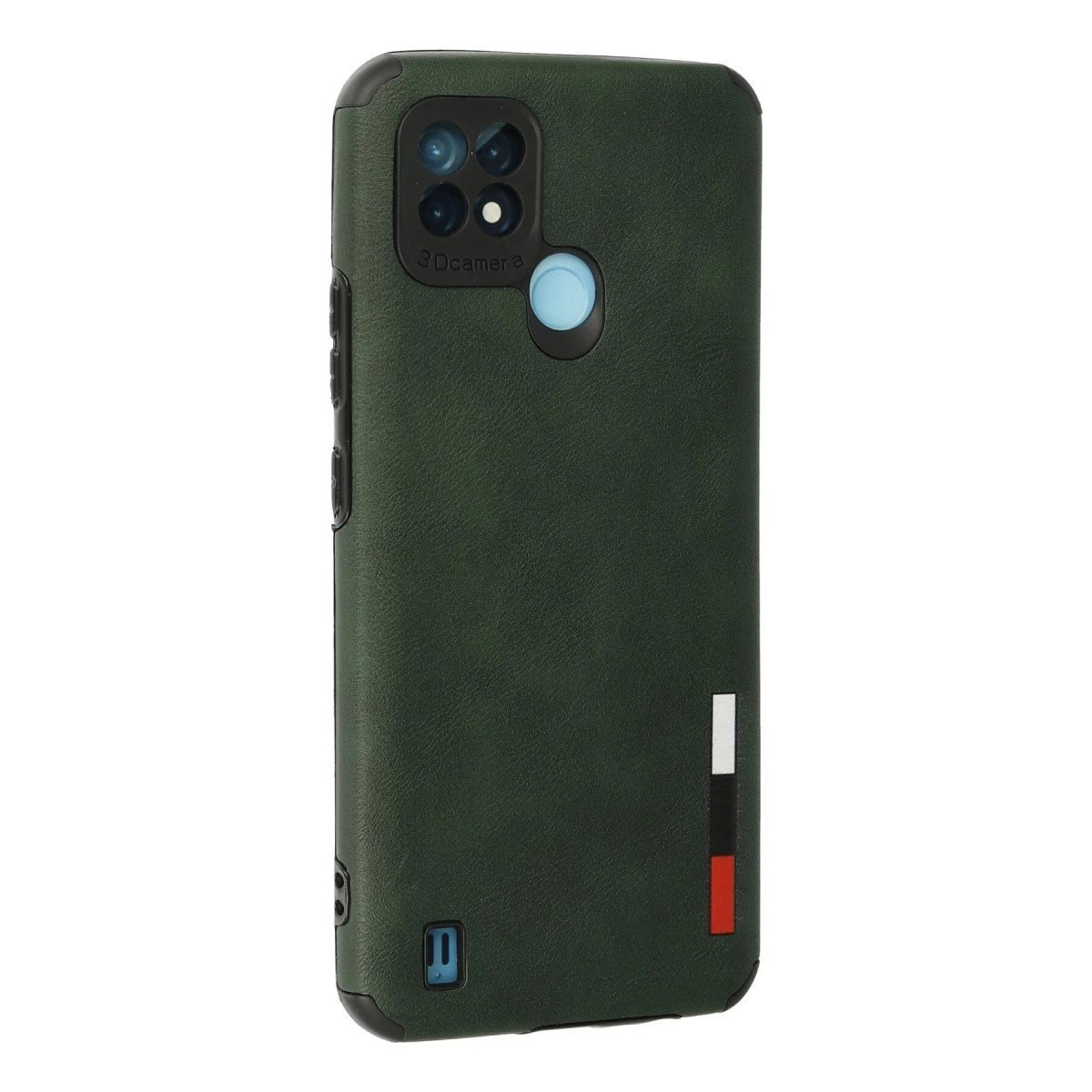 Realme C21 Kılıf Loop Deri Silikon - Yeşil