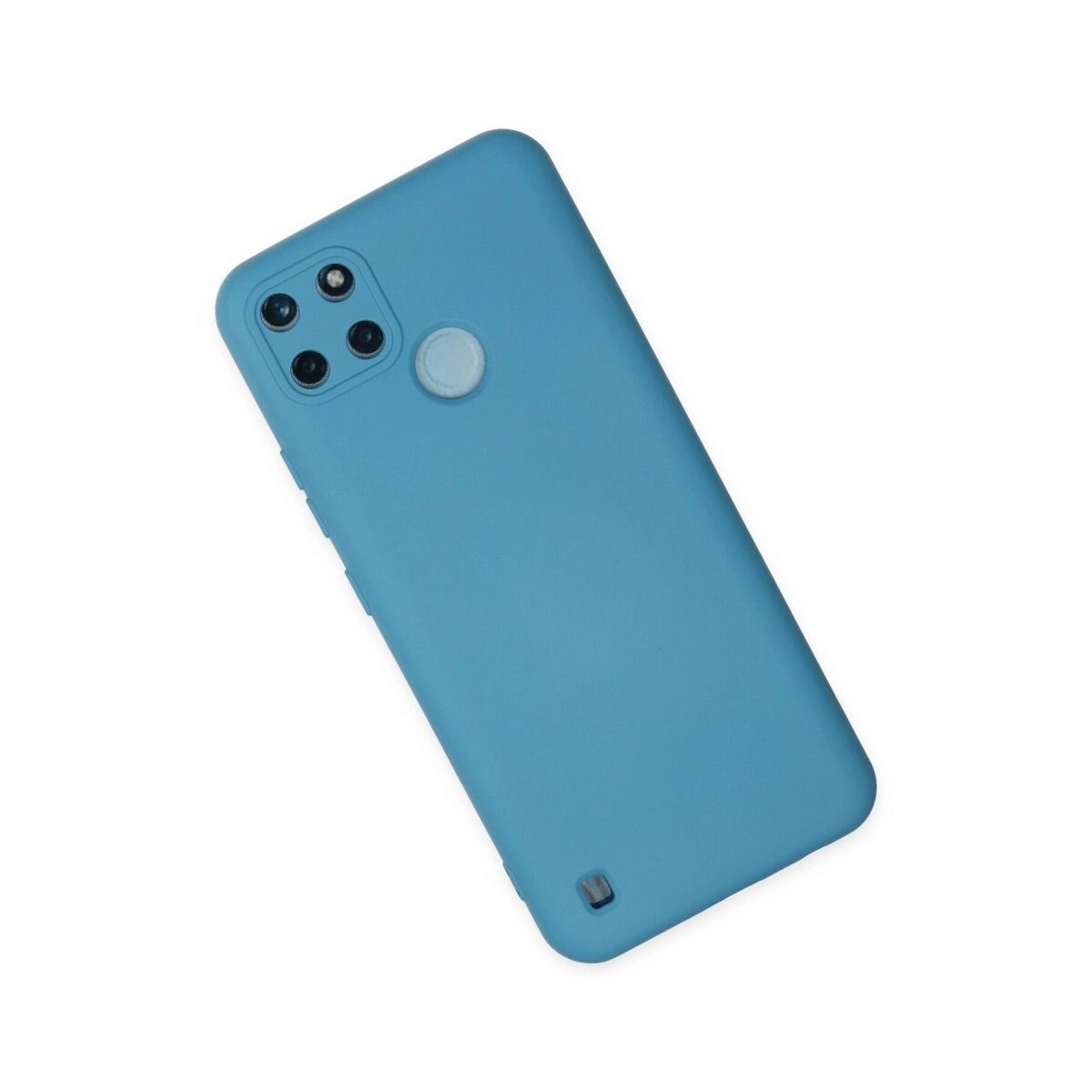 Realme C25y Kılıf Nano İçi Kadife Silikon - Mavi