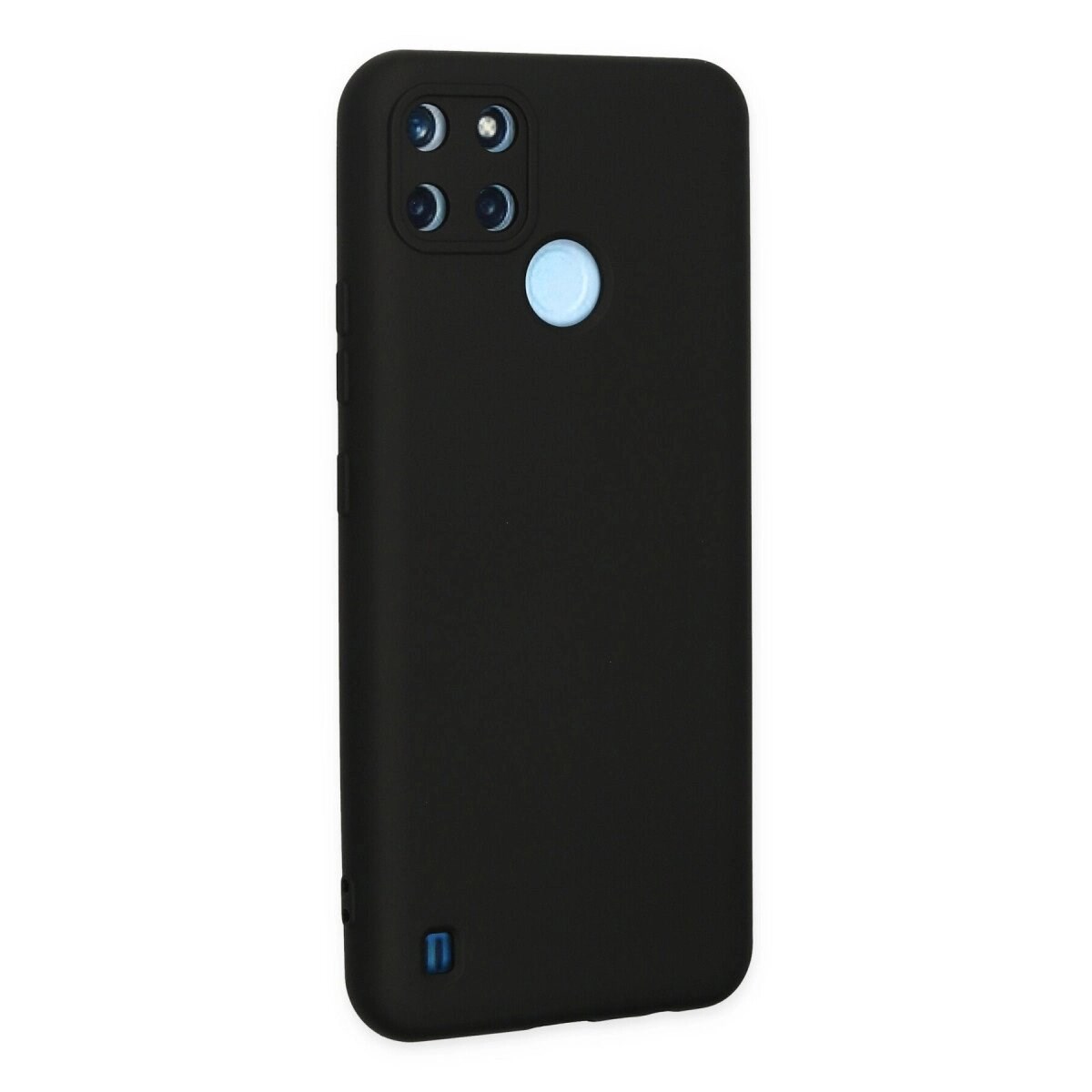 Realme C25y Kılıf Nano İçi Kadife Silikon - Siyah