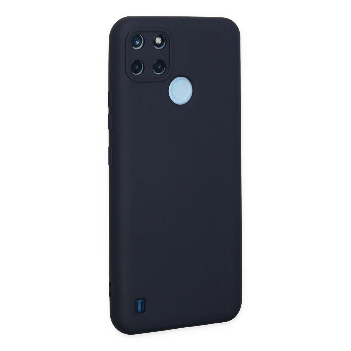 Realme C25y Kılıf Nano İçi Kadife Silikon - Lacivert
