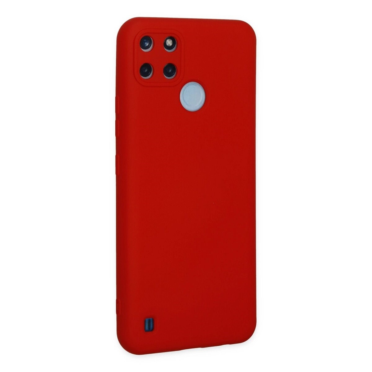 Realme C25y Kılıf Nano İçi Kadife Silikon - Kırmızı