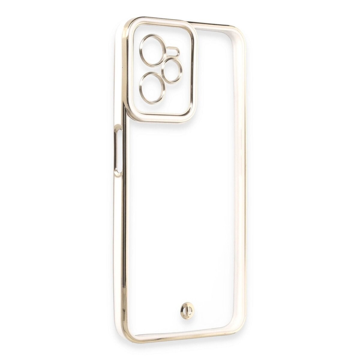 Realme C35 Kılıf Liva Lens Silikon - Beyaz