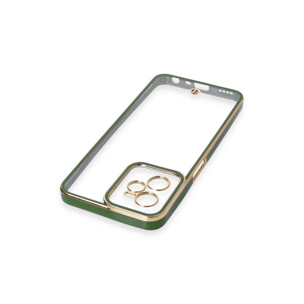 Realme C35 Kılıf Liva Lens Silikon - Yeşil