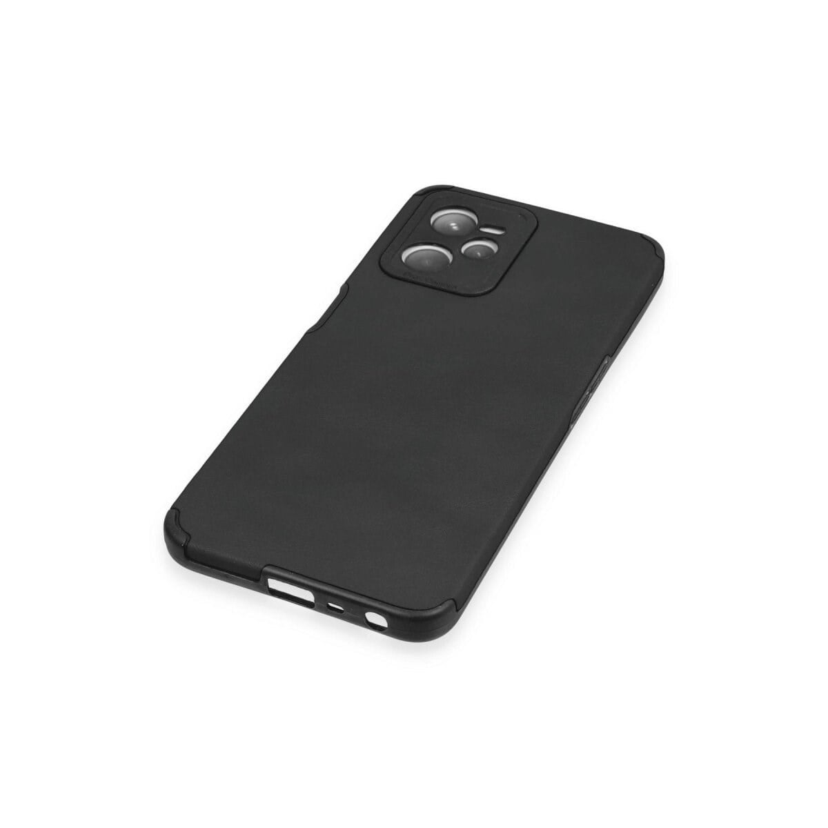 Realme C35 Kılıf Loop Deri Silikon - Siyah