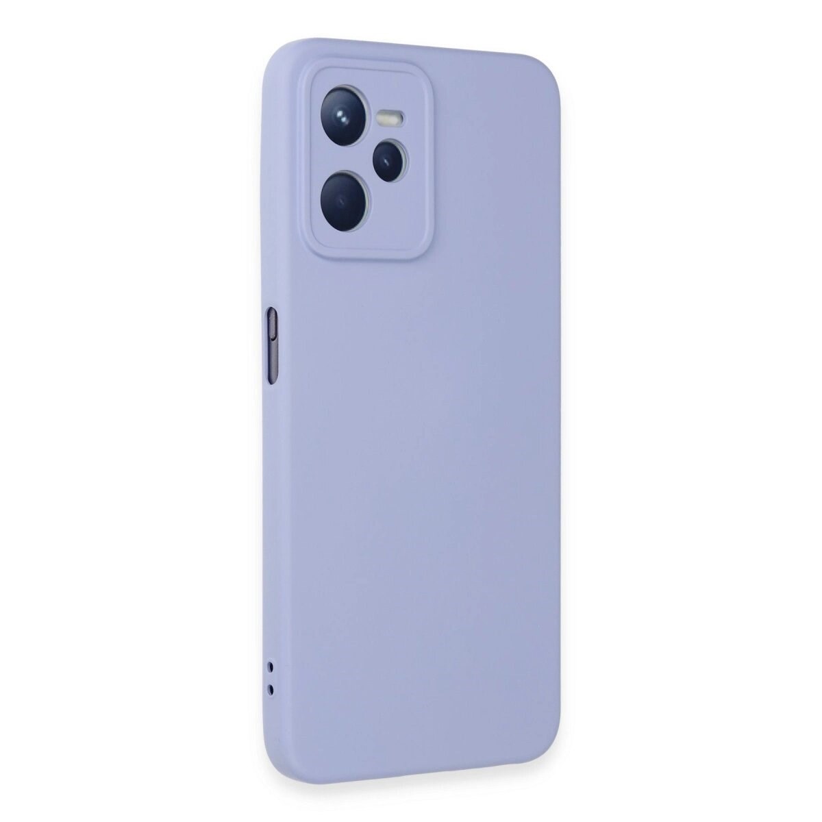 Realme C35 Kılıf Nano İçi Kadife Silikon - Lila