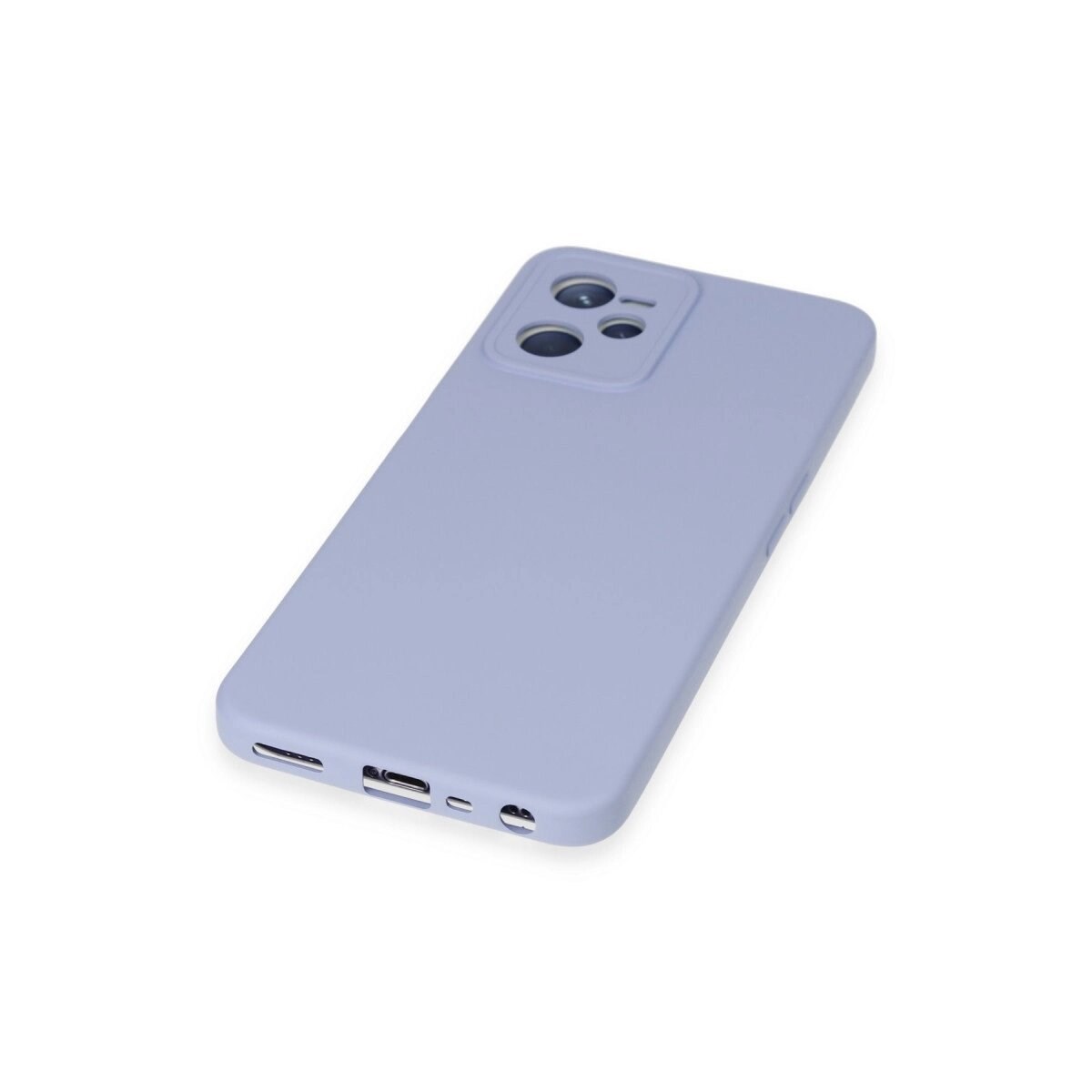 Realme C35 Kılıf Nano İçi Kadife Silikon - Lila