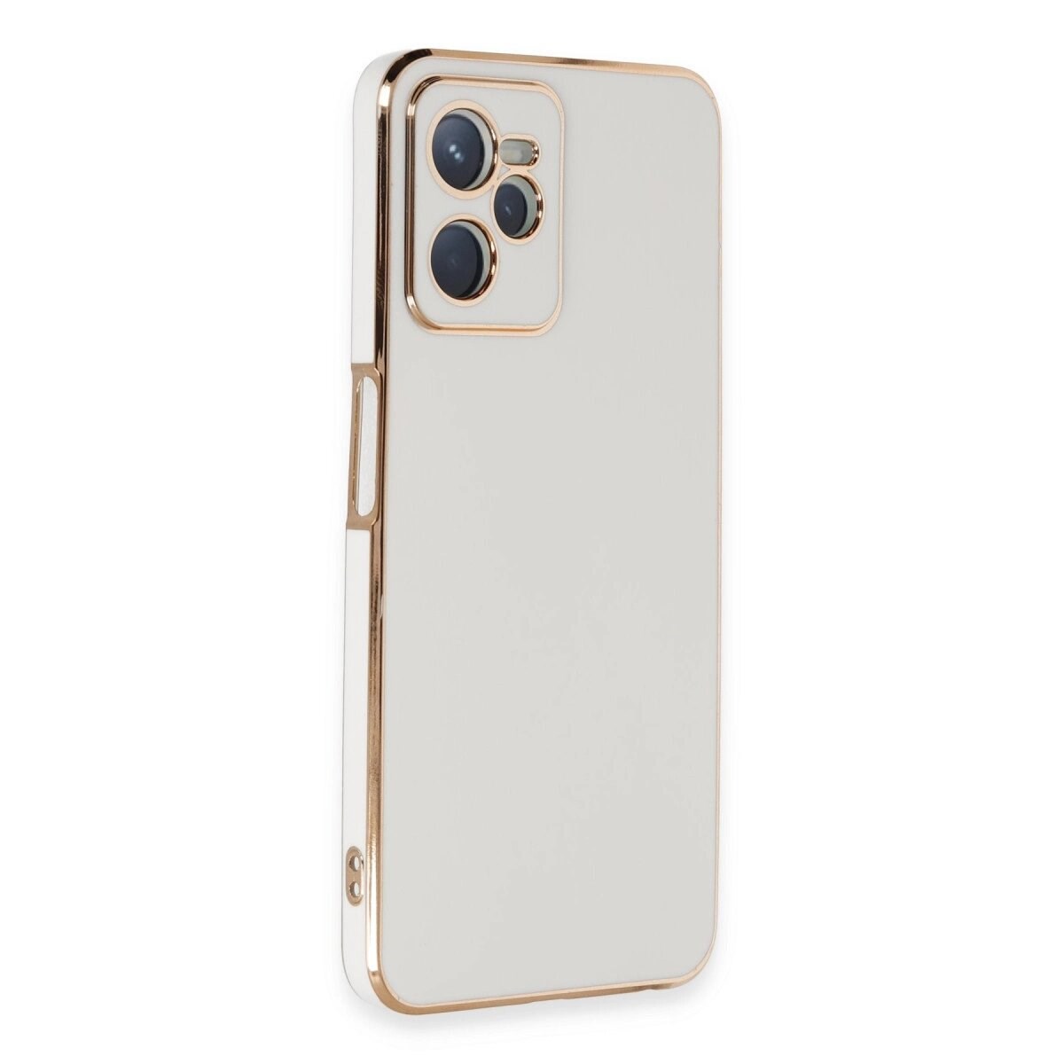 Realme C35 Kılıf Volet Silikon - Beyaz