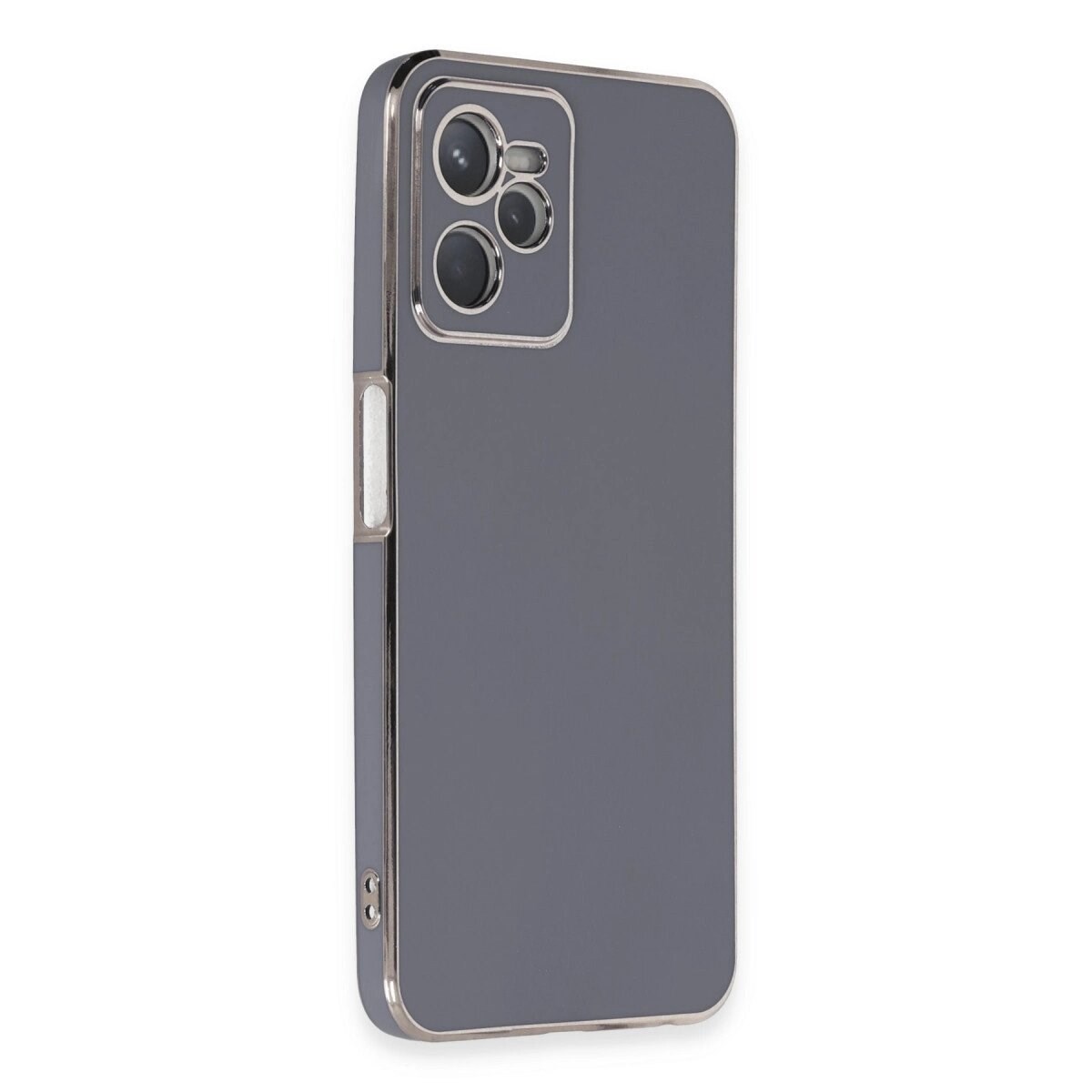 Realme C35 Kılıf Volet Silikon - Mavi