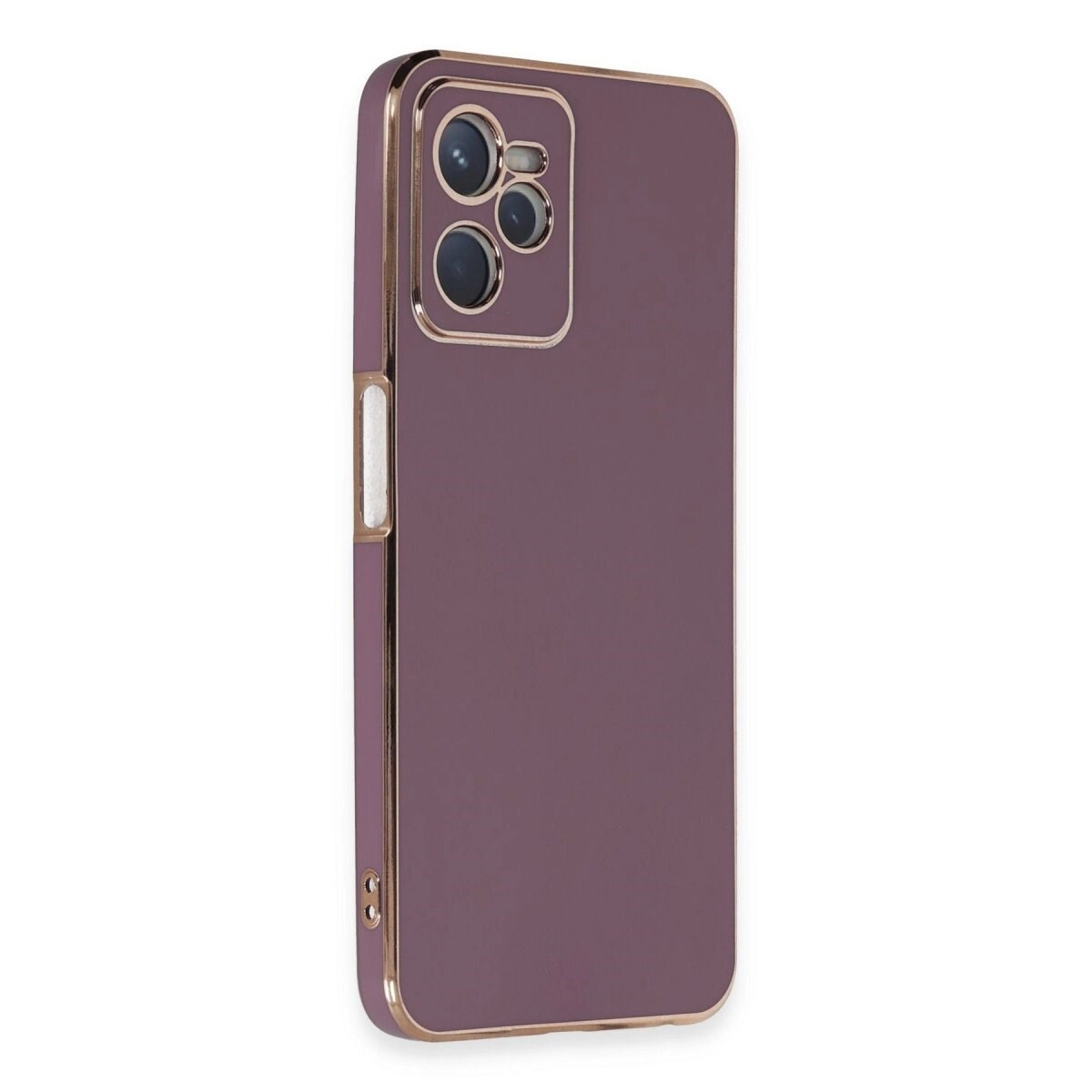 Realme C35 Kılıf Volet Silikon - Mor