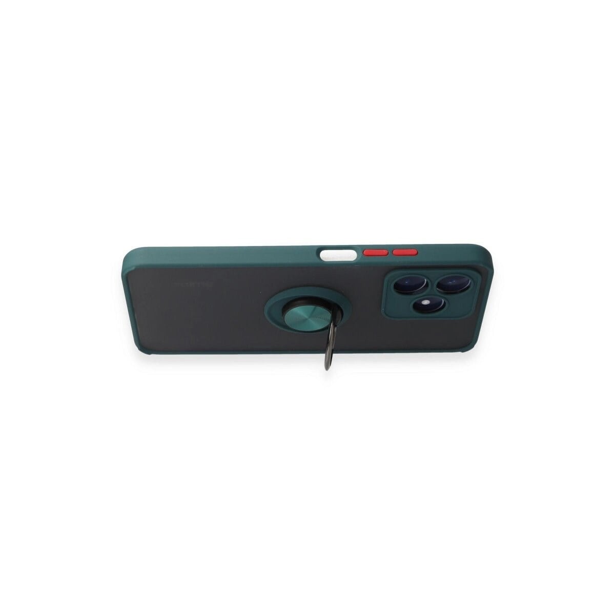Realme C53 Kılıf Montreal Yüzüklü Silikon Kapak - Yeşil