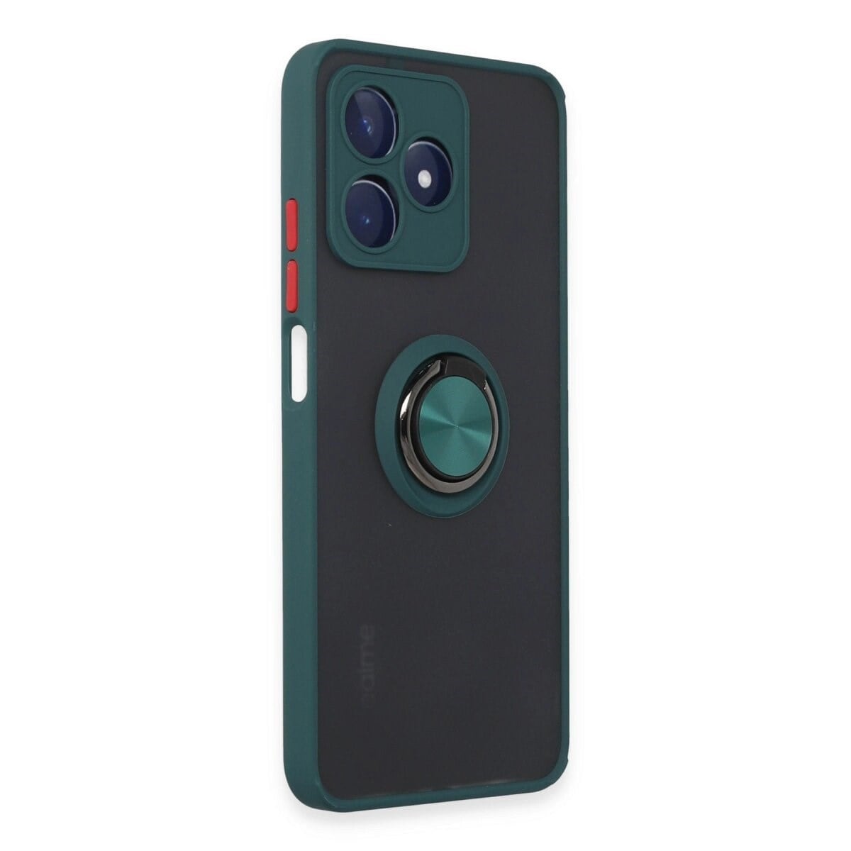 Realme C53 Kılıf Montreal Yüzüklü Silikon Kapak - Yeşil