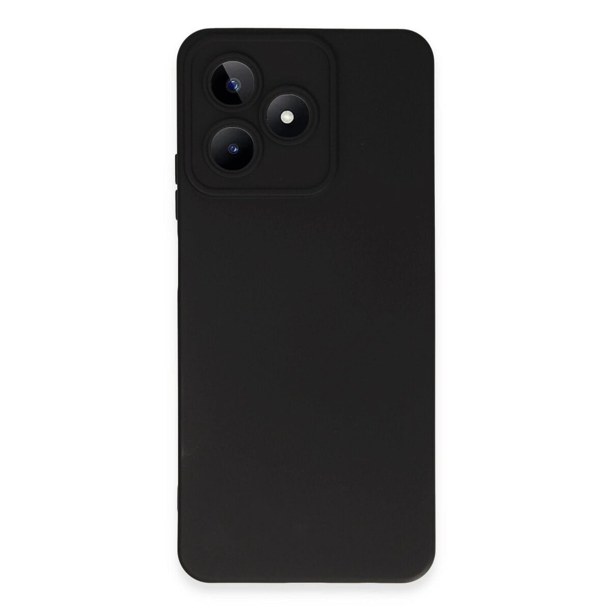 Realme C53 Kılıf Nano İçi Kadife Silikon - Siyah