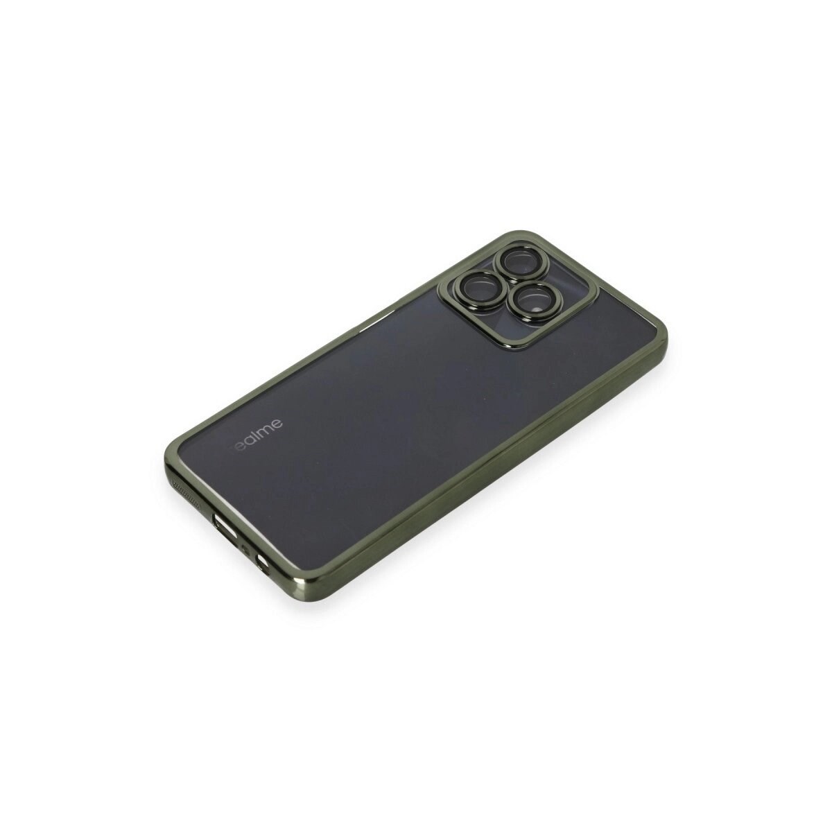 Realme C53 Kılıf Razer Lensli Silikon - Yeşil