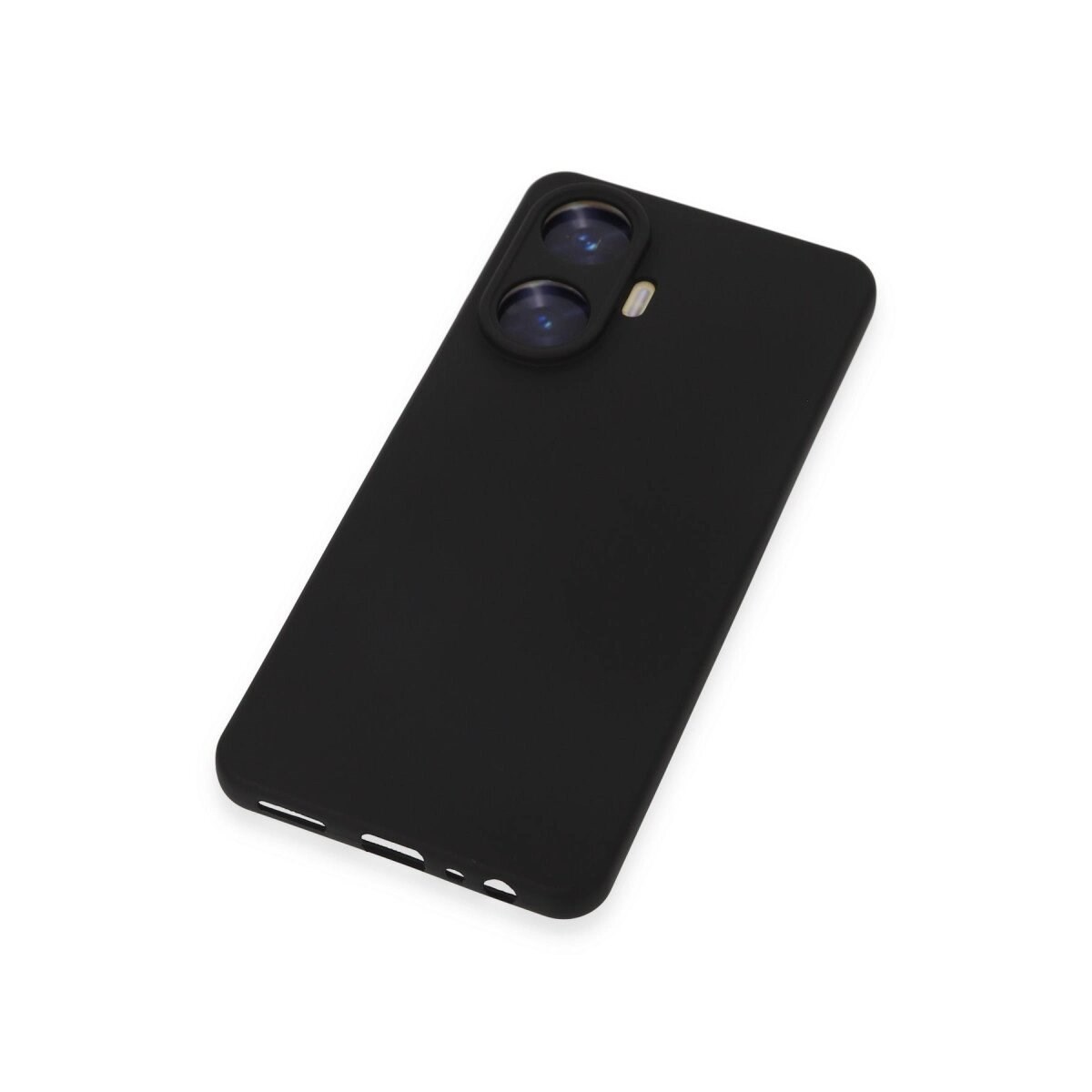 Realme C55 Kılıf Nano İçi Kadife Silikon - Siyah