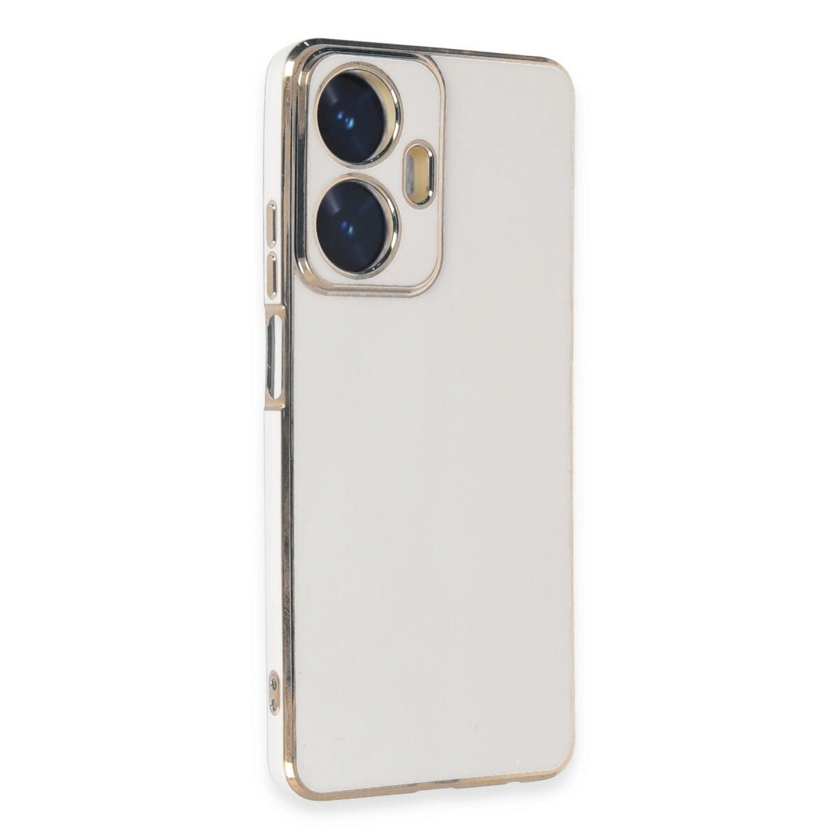 Realme C55 Kılıf Volet Silikon - Beyaz