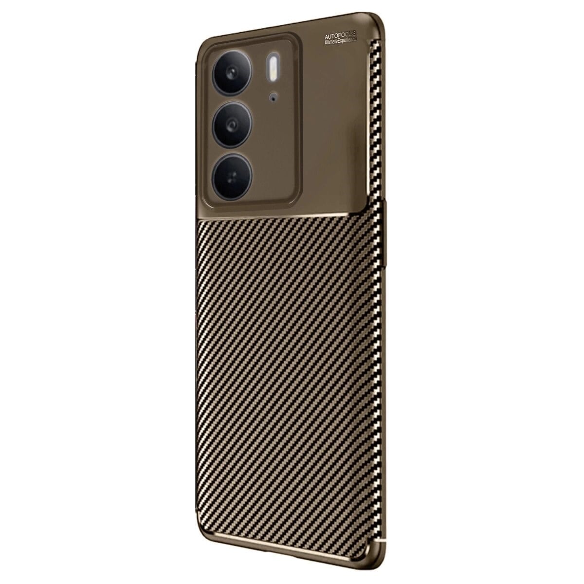 Realme C75 4g Auto Focus Karbon Kapak - Kahverengi