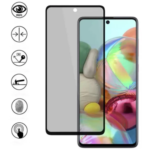 Redmi Note 9S / Note 9 Pro 3D Full Privacy Gizlilik Cam Ekran Koruyucu-(1903)