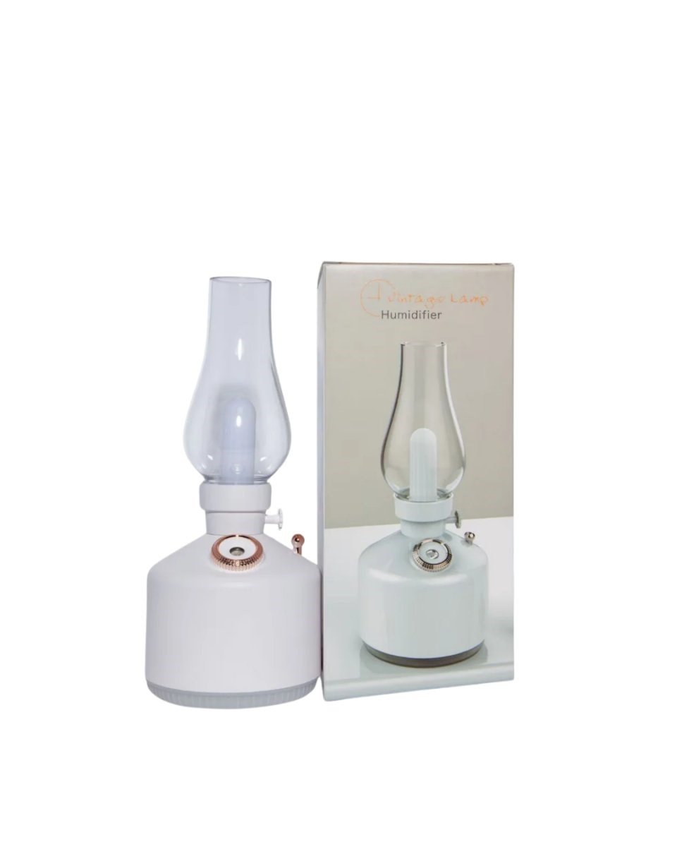 Retro LED Işıklı 1200 mAh Şarjlı Aroma Difüzörü 280 ml Su Kapasiteli