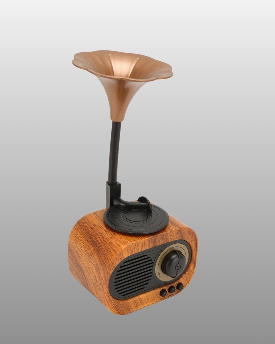 Retro Tasarımlı Mini Bluetooth Hoparlör ve FM Radyo Çoklu Medya Yeni Nesil