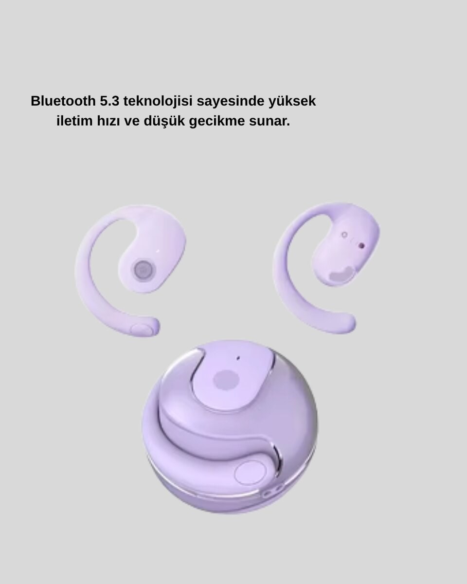 S05 Bluetooth 5.3 Kulaklık IPX4 Su Geçirmez Hızlı Eşleşme Güçlü Stereo Ses