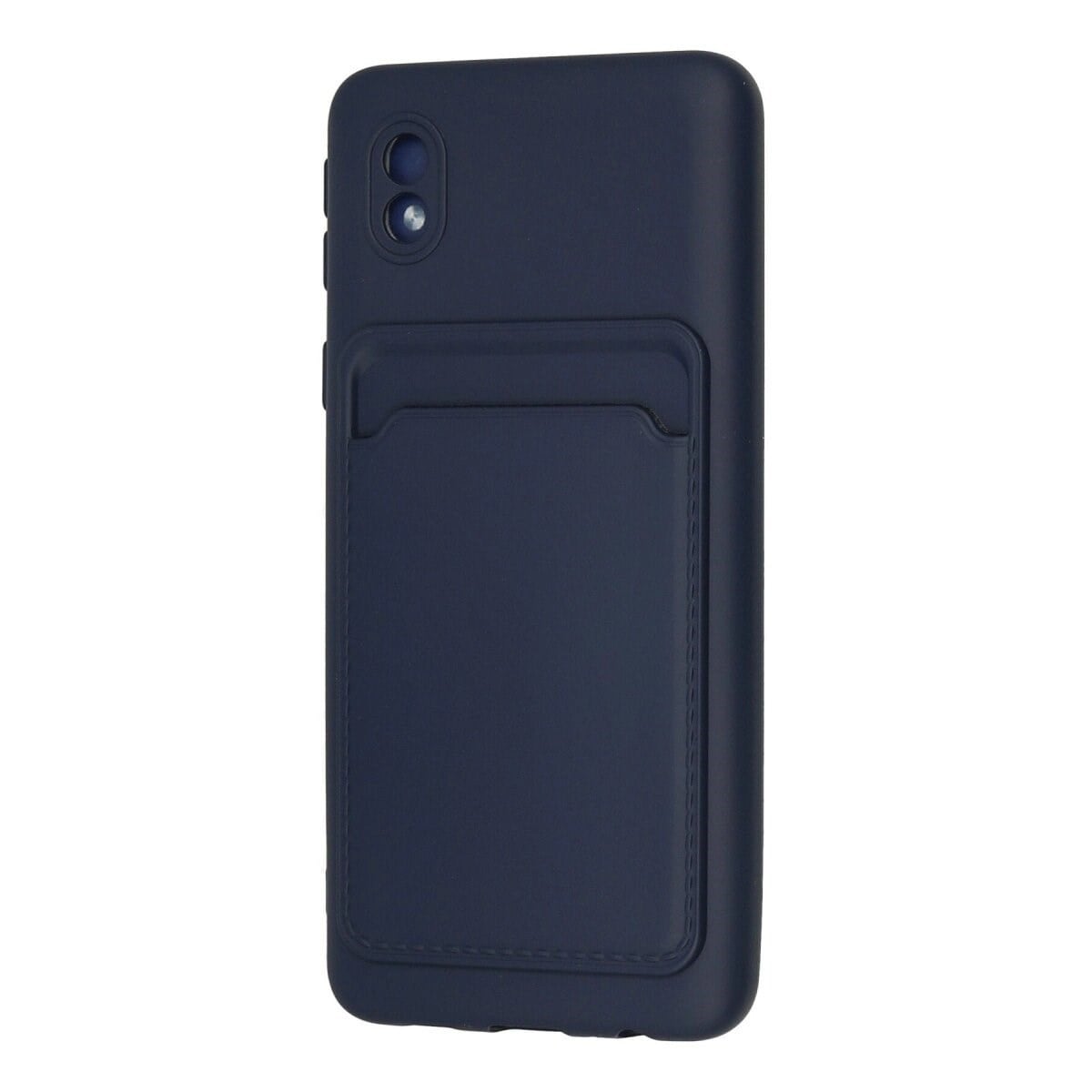 Samsung Galaxy A01 Core Kılıf Kelvin Kartvizitli Silikon - Lacivert