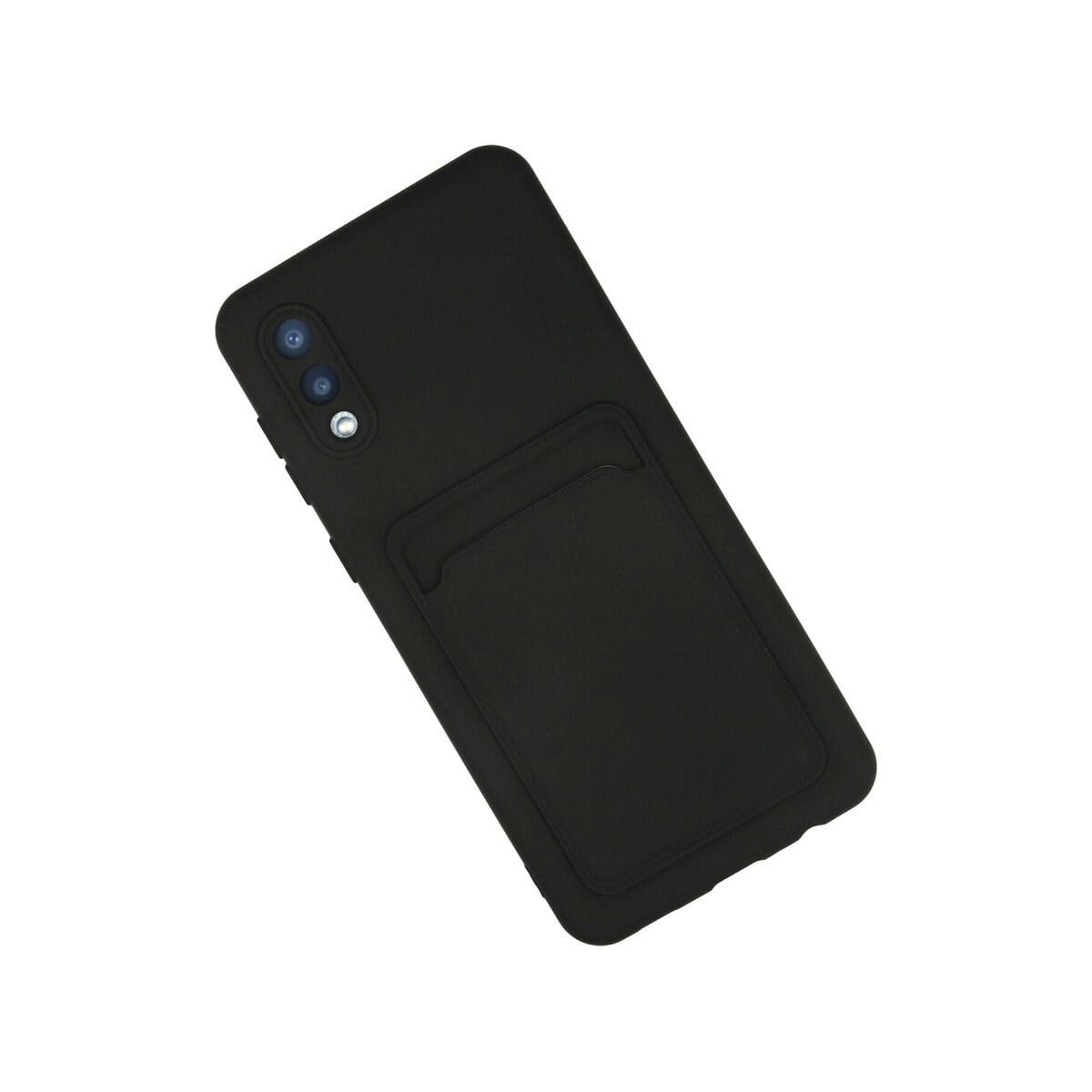 Samsung Galaxy A02 Kılıf Kelvin Kartvizitli Silikon - Siyah