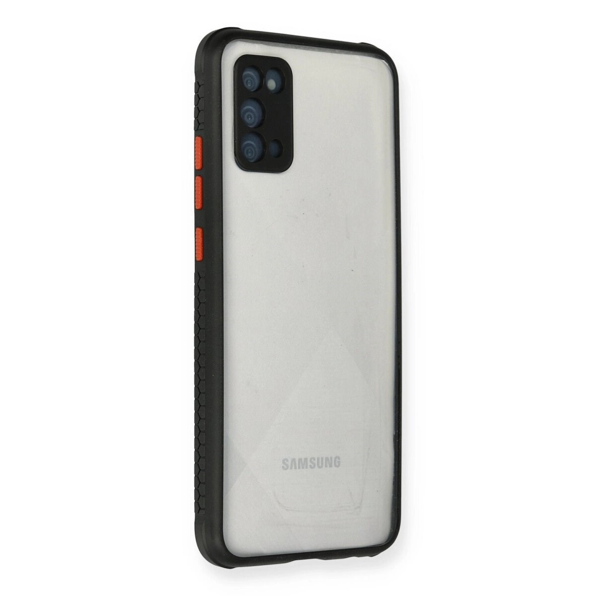 Samsung Galaxy A02s Kılıf Miami Şeffaf Silikon - Siyah