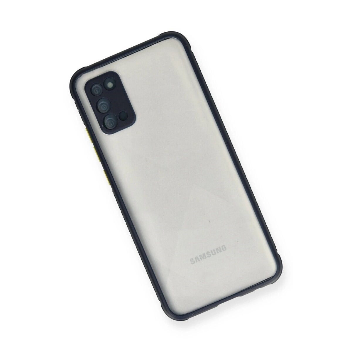 Samsung Galaxy A02s Kılıf Miami Şeffaf Silikon - Lacivert