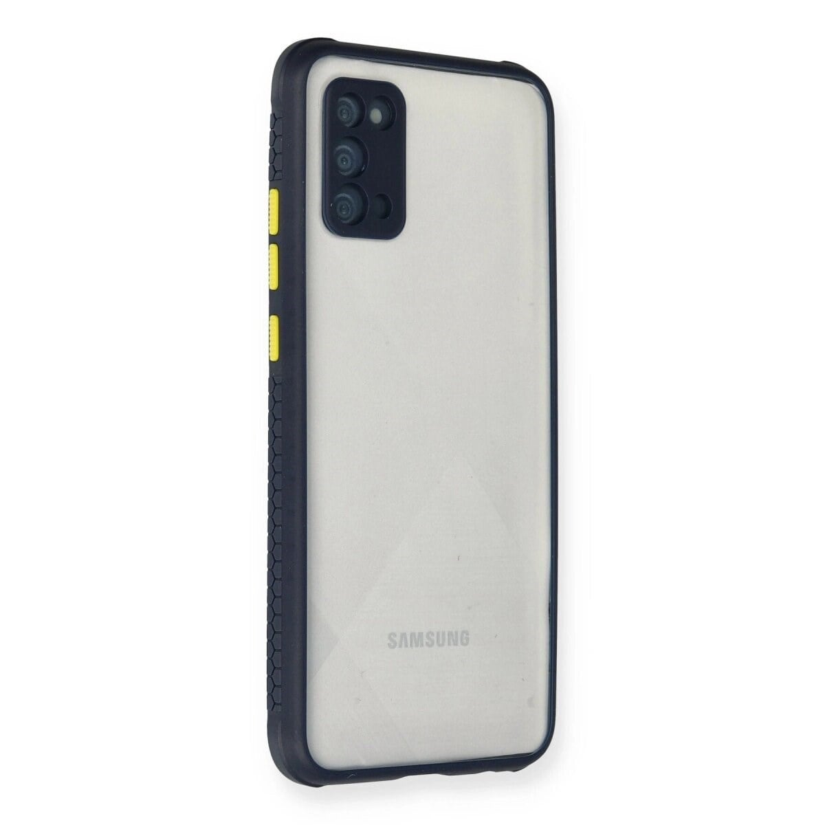 Samsung Galaxy A02s Kılıf Miami Şeffaf Silikon - Lacivert