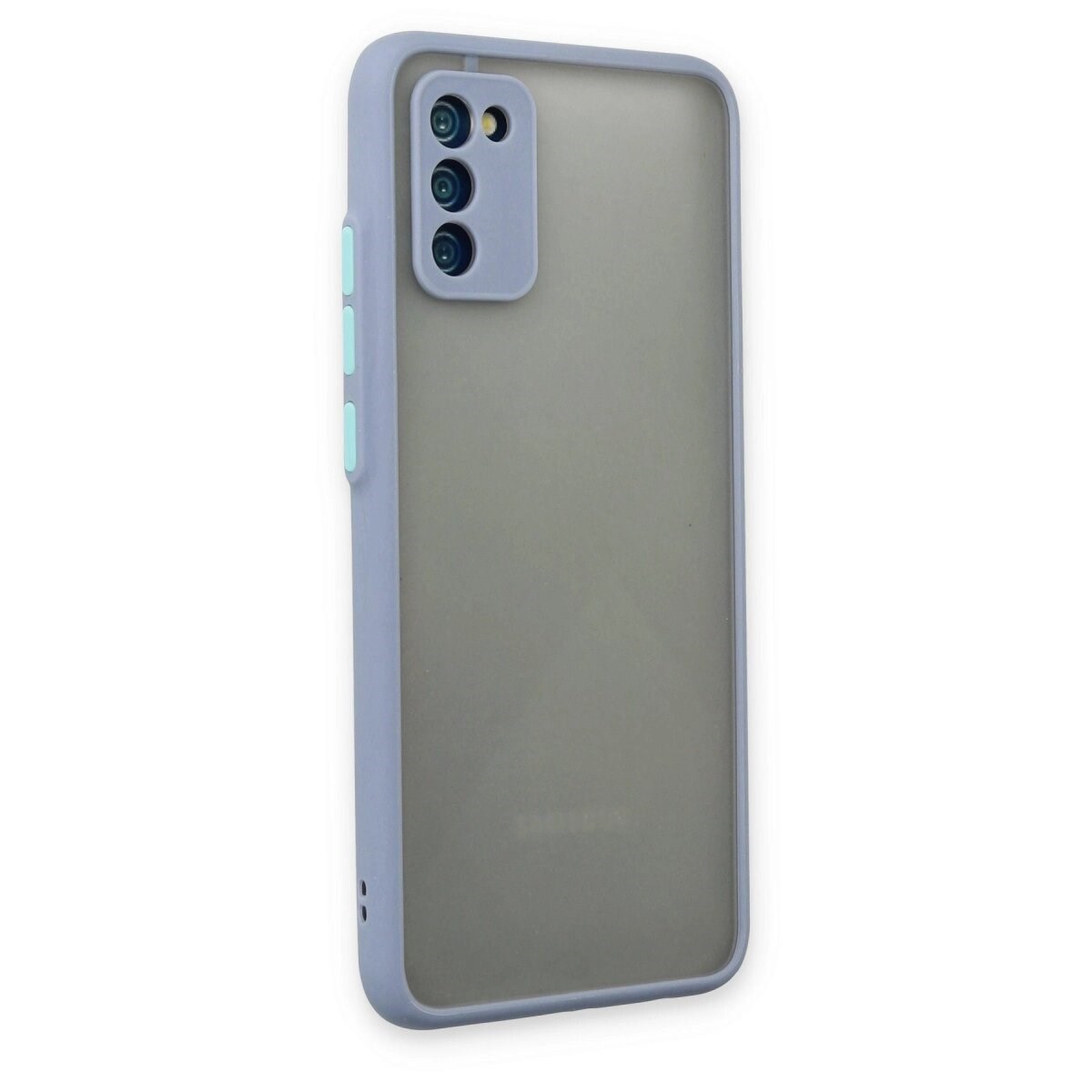 Samsung Galaxy A02s Kılıf Montreal Silikon Kapak - Gri