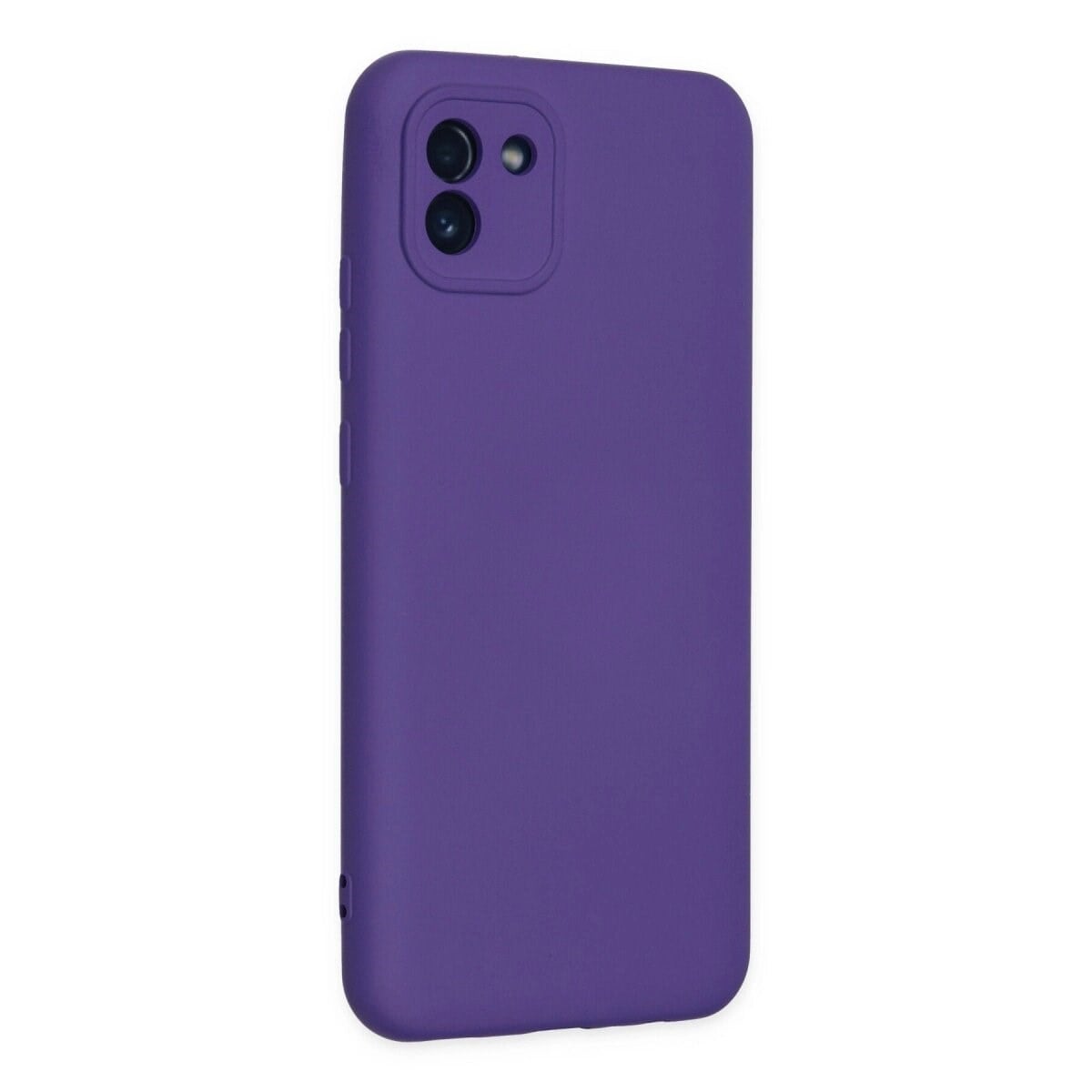 Samsung Galaxy A03 Kılıf Nano İçi Kadife Silikon - Mor