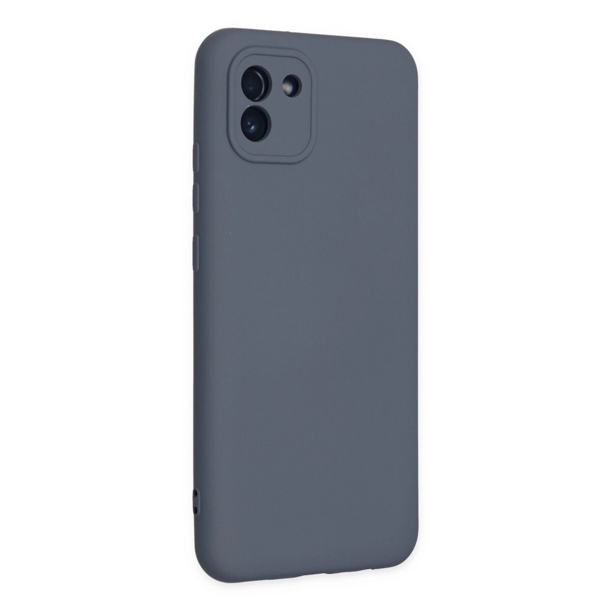 Samsung Galaxy A03 Kılıf Nano İçi Kadife Silikon - Gri