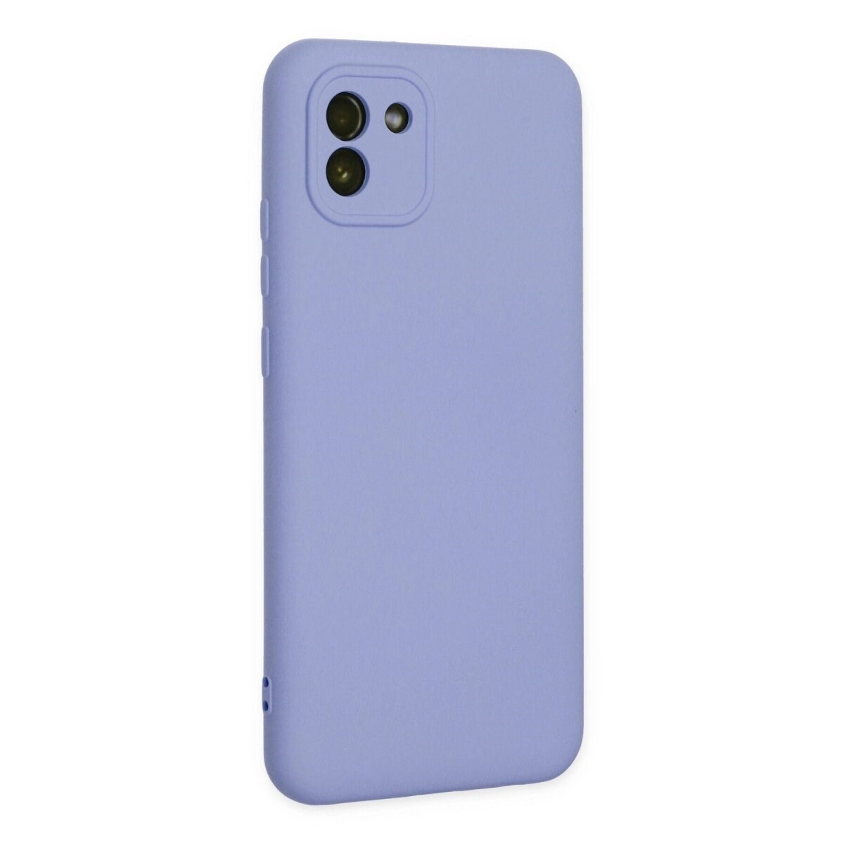 Samsung Galaxy A03 Kılıf Nano İçi Kadife Silikon - Lila