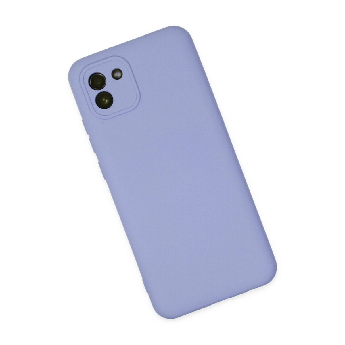 Samsung Galaxy A03 Kılıf Nano İçi Kadife Silikon - Lila