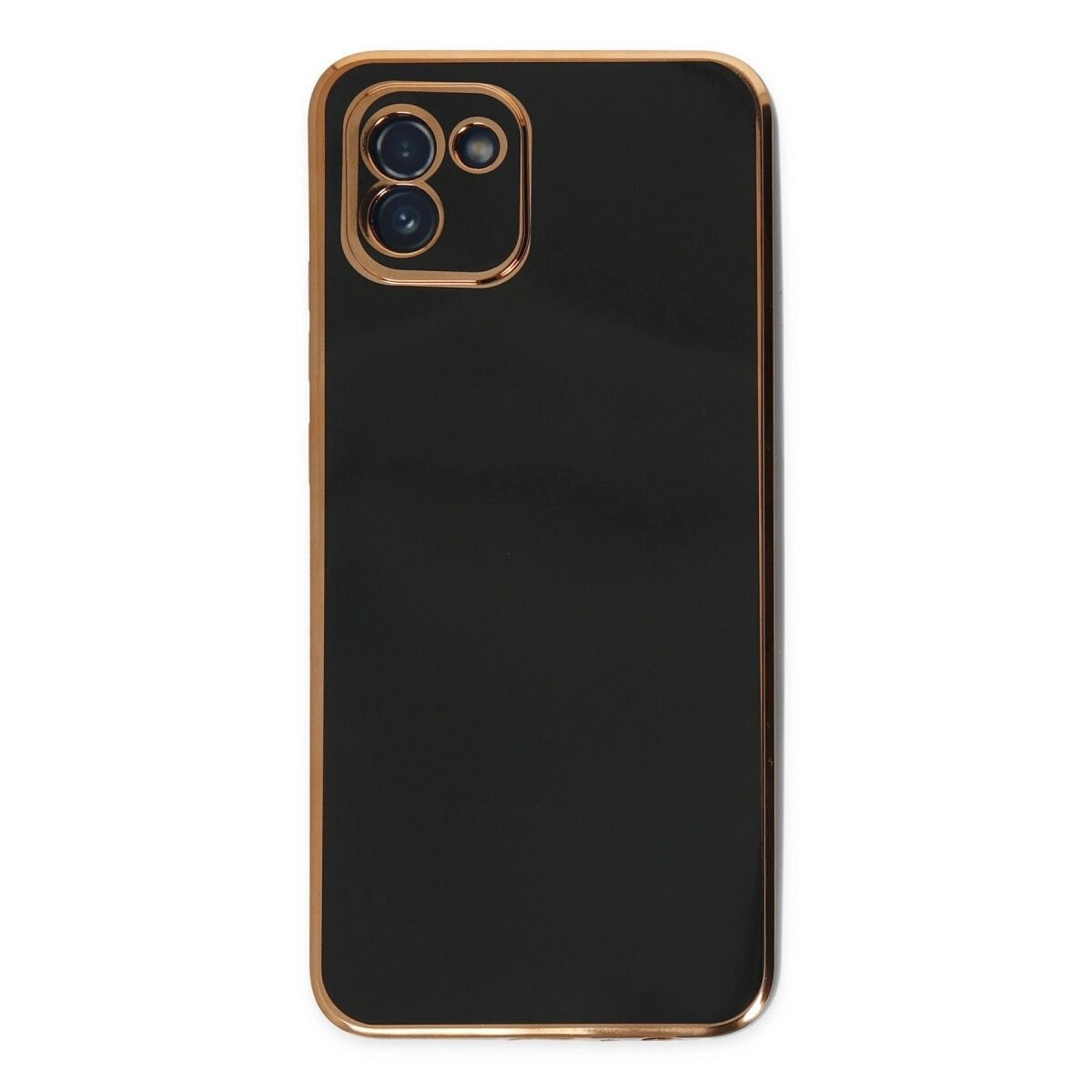 Samsung Galaxy A03 Kılıf Volet Silikon - Siyah