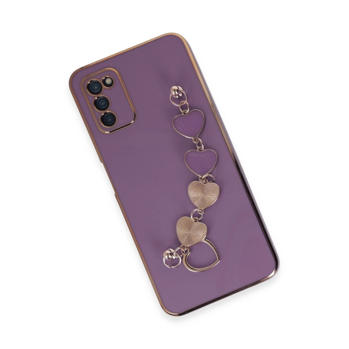 Samsung Galaxy A03s Kılıf Esila Silikon - Mor