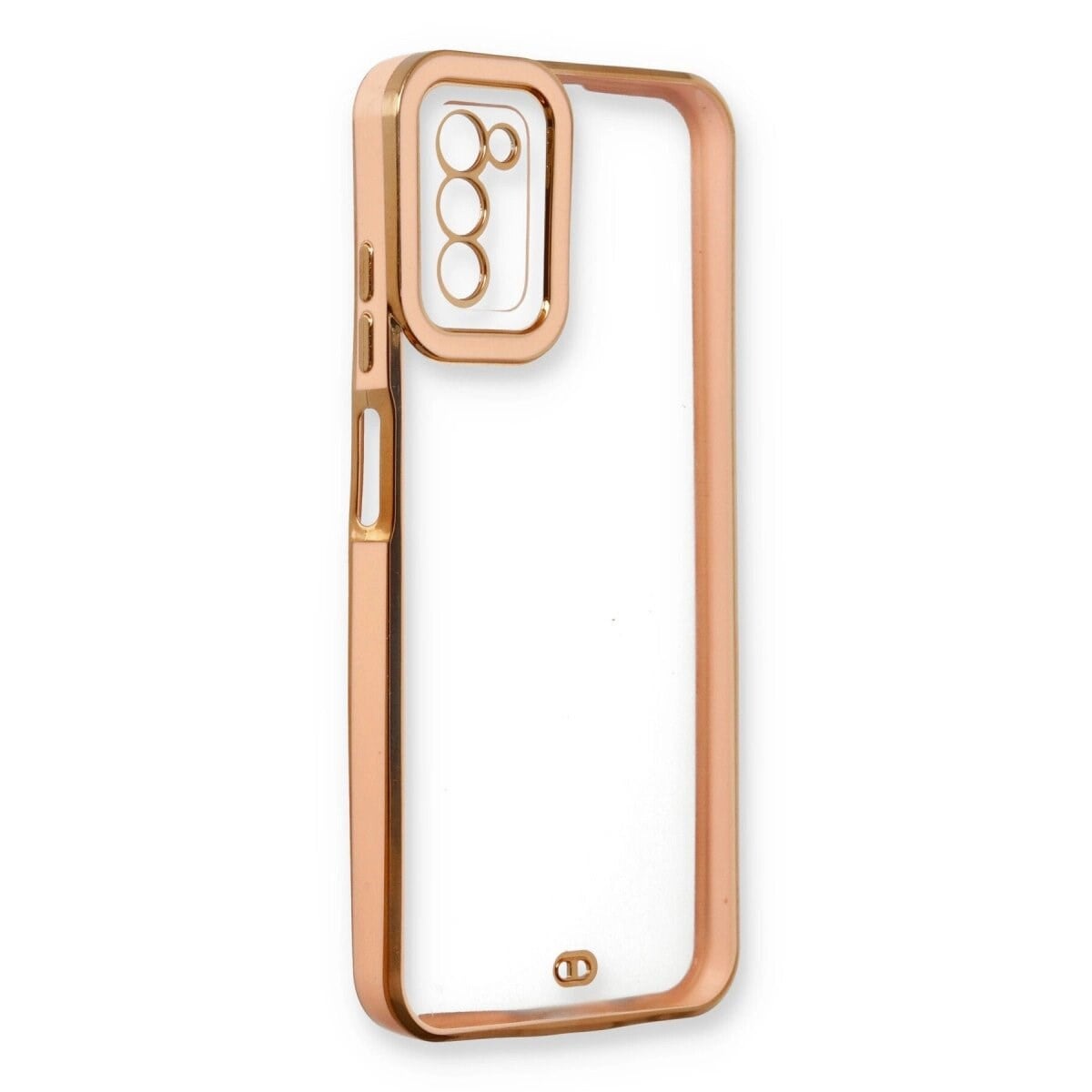 Samsung Galaxy A03s Kılıf Liva Lens Silikon - Rose