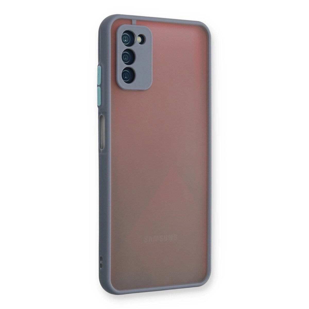 Samsung Galaxy A03s Kılıf Montreal Silikon Kapak - Gri