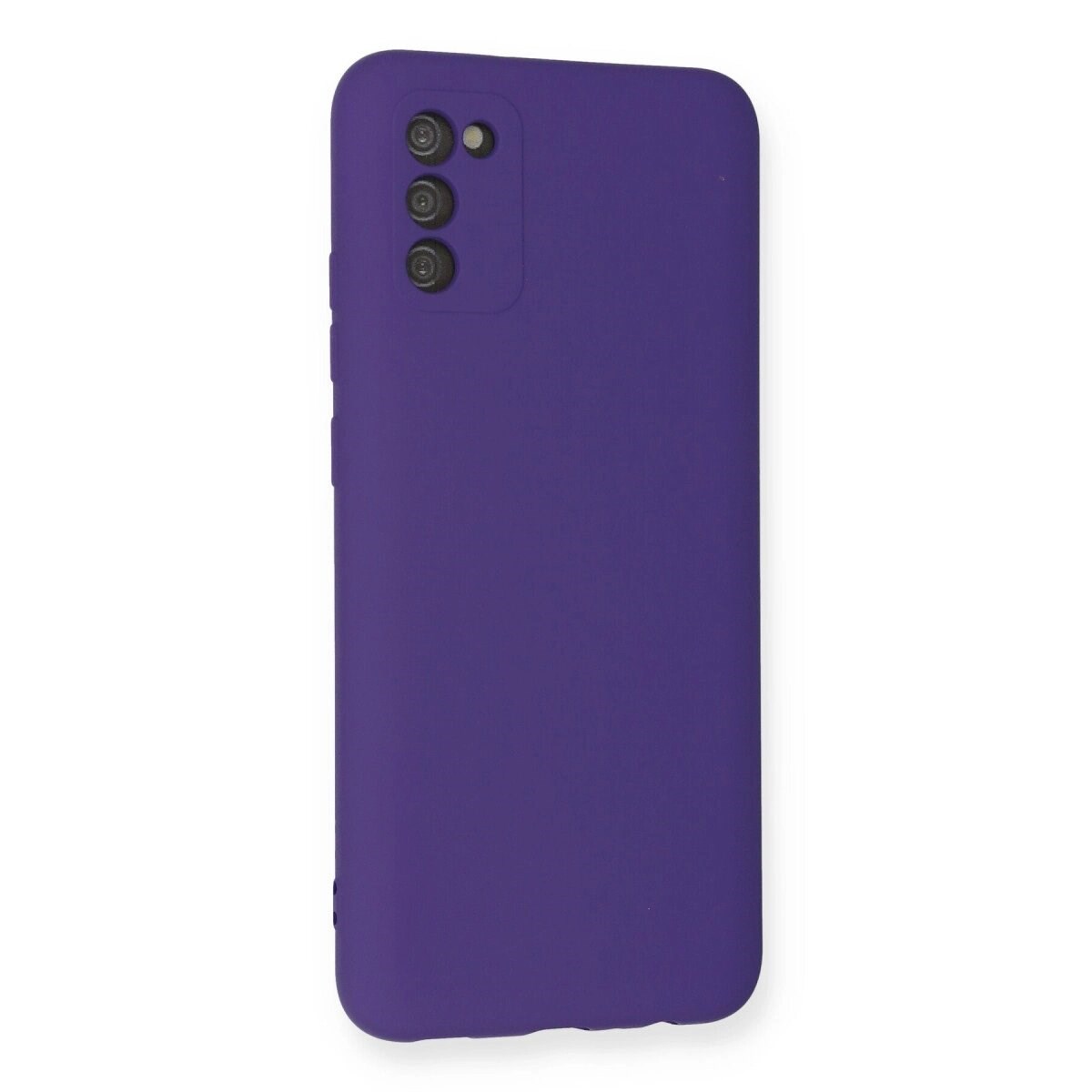 Samsung Galaxy A03s Kılıf Nano İçi Kadife Silikon - Mor
