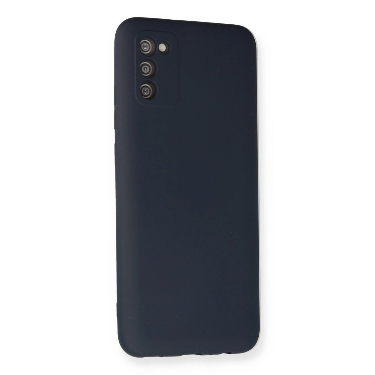 Samsung Galaxy A03s Kılıf Nano İçi Kadife Silikon - Lacivert