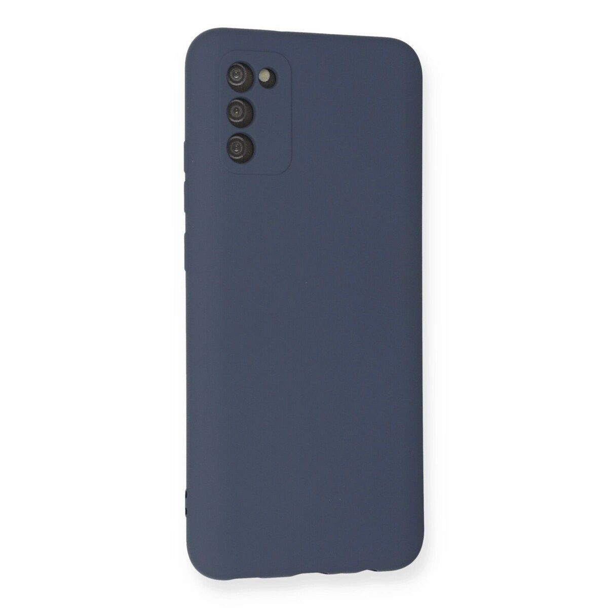 Samsung Galaxy A03s Kılıf Nano İçi Kadife Silikon - Gri