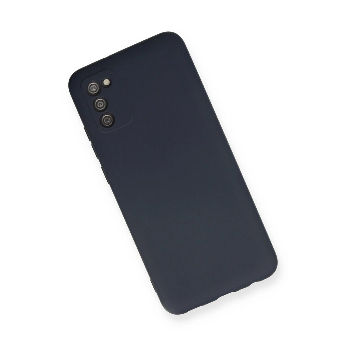 Samsung Galaxy A03s Kılıf Nano İçi Kadife Silikon - Lacivert