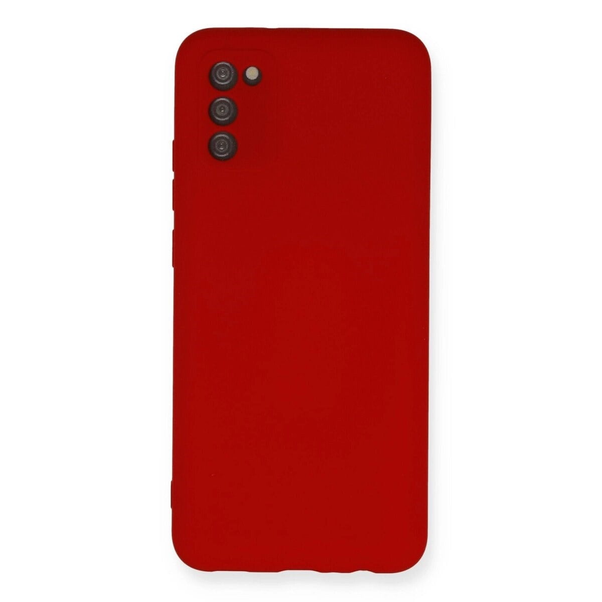 Samsung Galaxy A03s Kılıf Nano İçi Kadife Silikon - Kırmızı
