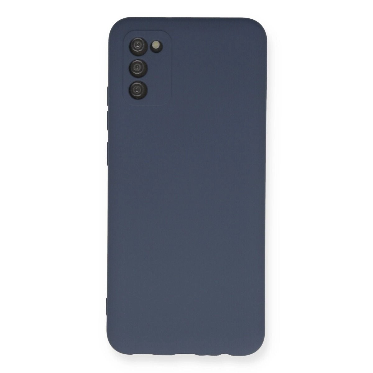 Samsung Galaxy A03s Kılıf Nano İçi Kadife Silikon - Gri