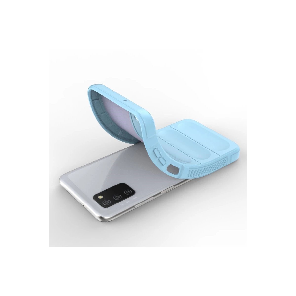 Samsung Galaxy A03s Kılıf Optimum Silikon - Sky Blue