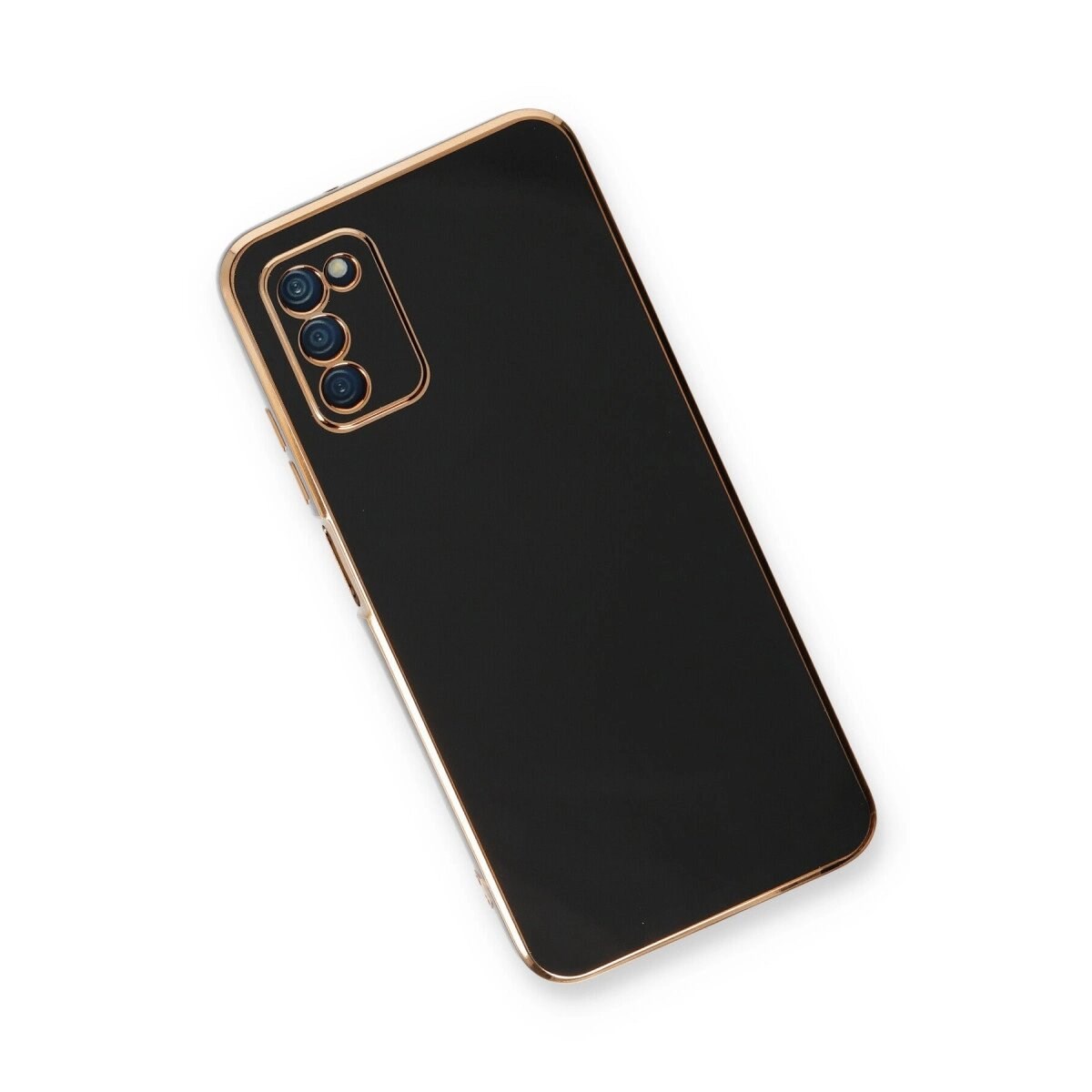 Samsung Galaxy A03s Kılıf Volet Silikon - Siyah
