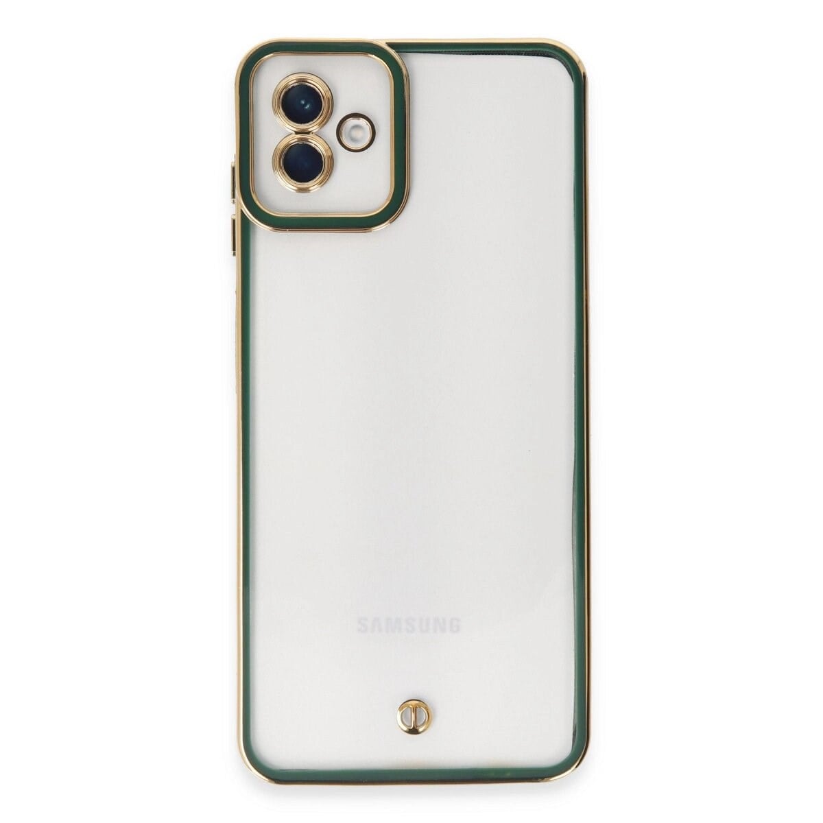 Samsung Galaxy A04 Kılıf Liva Lens Silikon - Yeşil