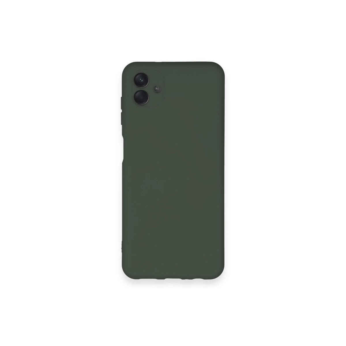 Samsung Galaxy A04 Kılıf Nano İçi Kadife Silikon - Koyu Yeşil