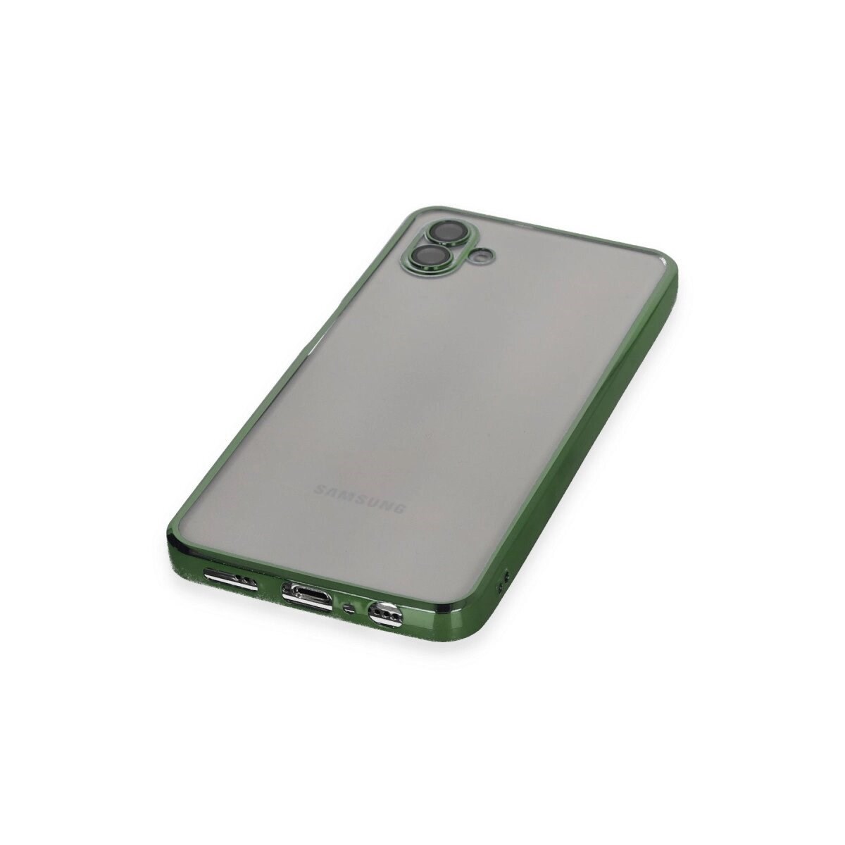 Samsung Galaxy A04 Kılıf Razer Lensli Silikon - Yeşil